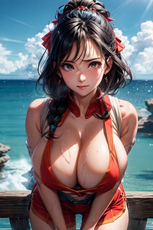 爆乳AIダウンブラウス1 - サンプル画像 4