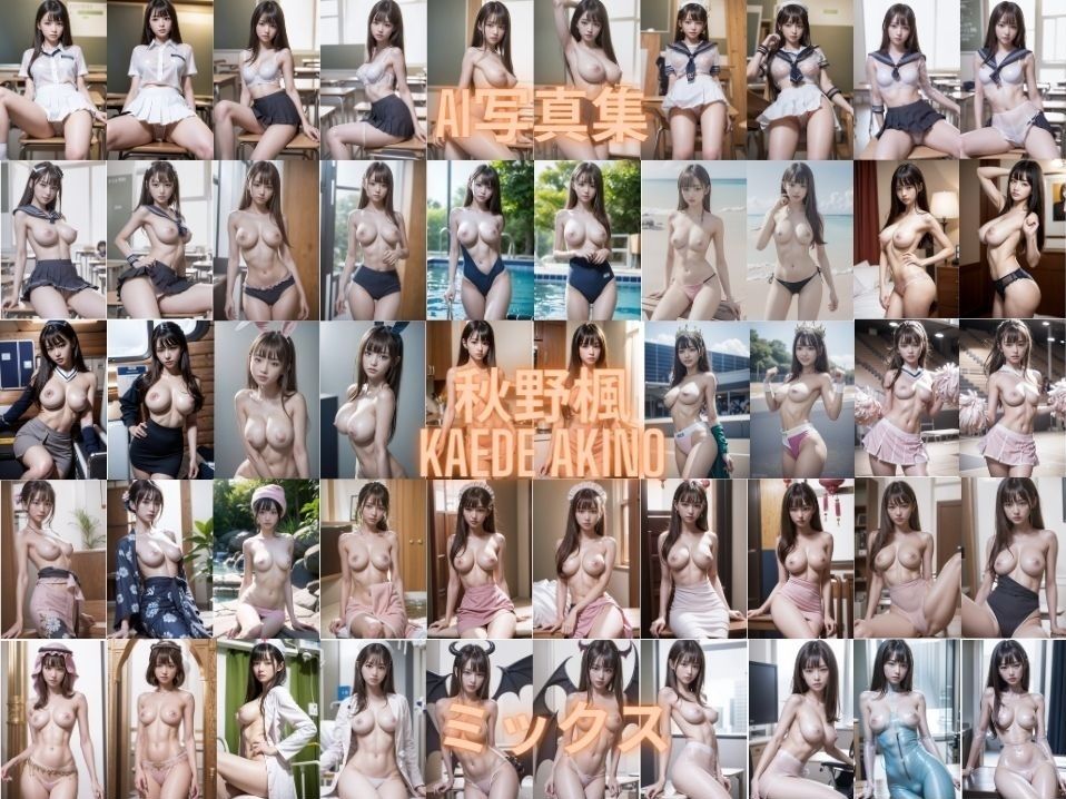 AI写真集 秋野楓 Kaede Akino ミックス - サンプル画像 1