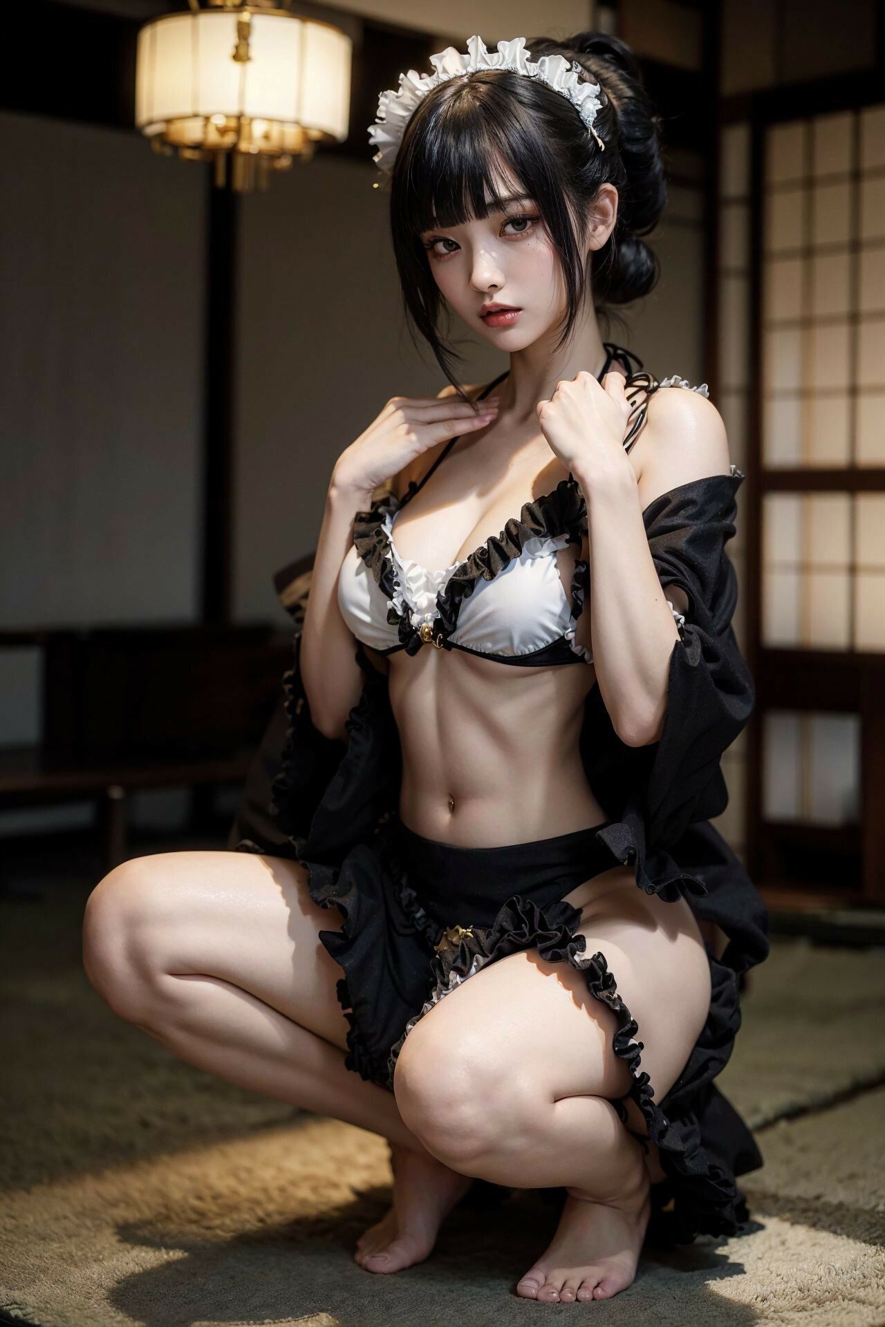 着物xメイドxビキニ - サンプル画像 8