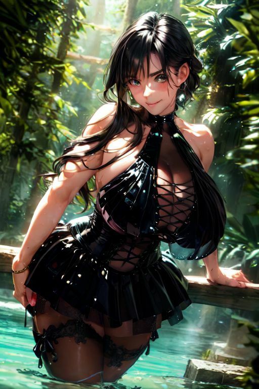 爆乳AIブラックドレス1 - サンプル画像 4