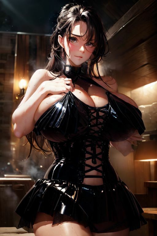 爆乳AIブラックドレス1 - サンプル画像 5