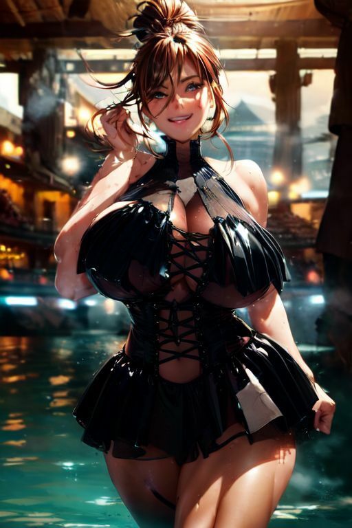 爆乳AIブラックドレス1 - サンプル画像 9