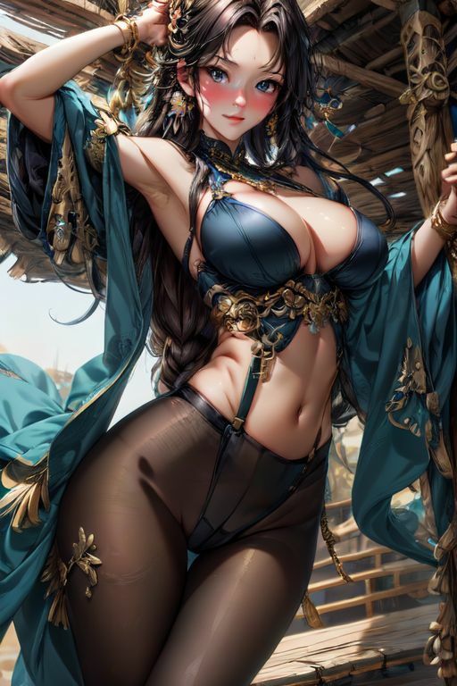 爆乳AIえっちなタイツ1 - サンプル画像 1