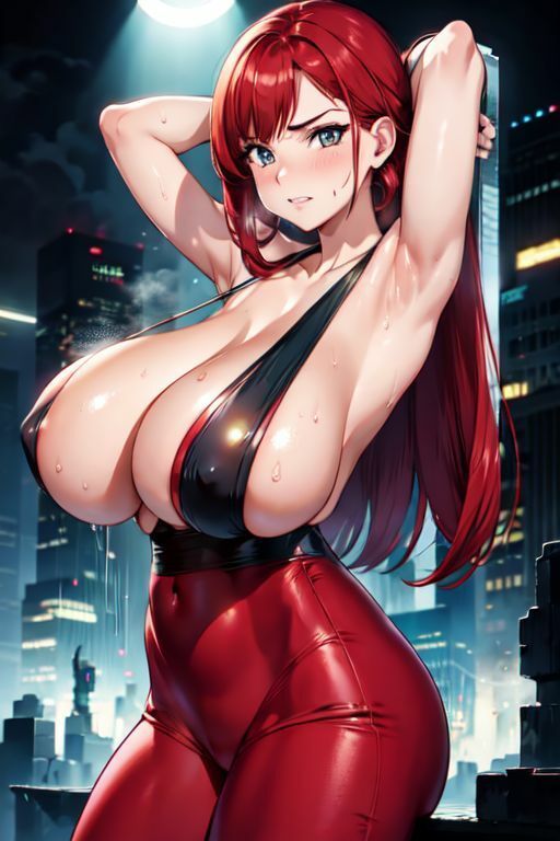 爆乳AI裸サスペンダー1 - サンプル画像 8
