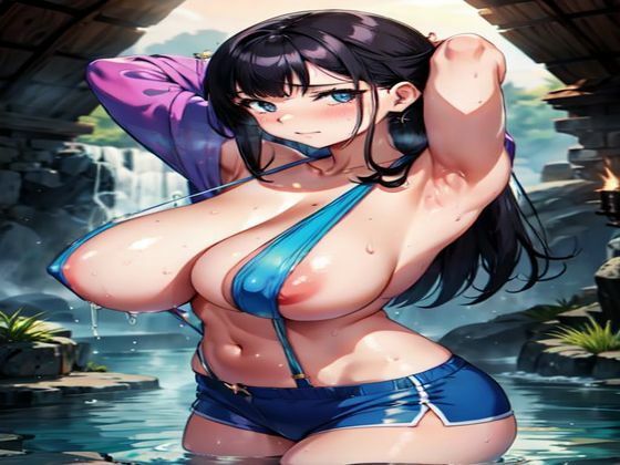 爆乳AI裸サスペンダー1