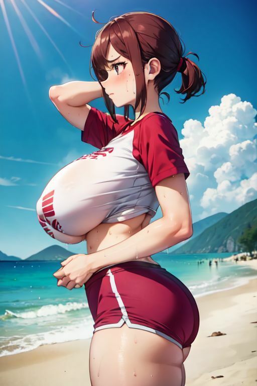 爆乳AI体操服1 - サンプル画像 6