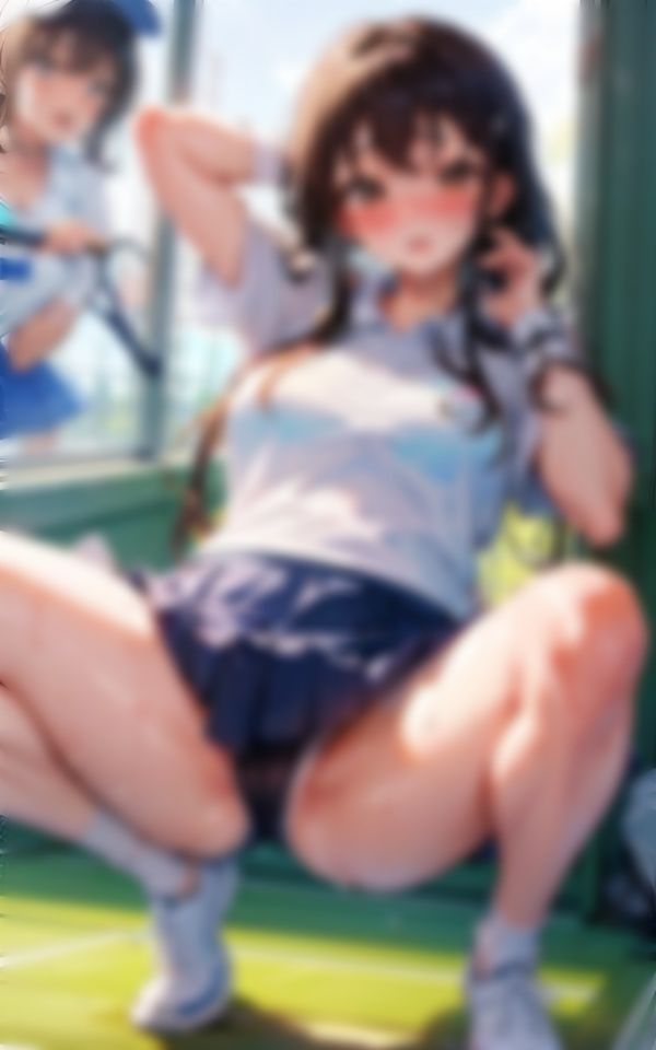 そんなに近くで見ないでください！テニス少女編 - サンプル画像 3