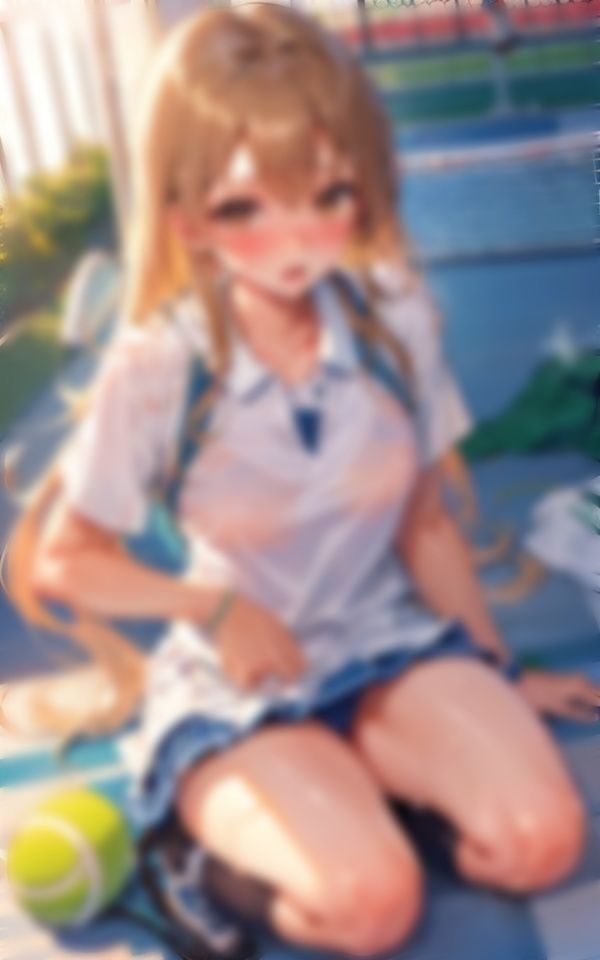 そんなに近くで見ないでください！テニス少女編 - サンプル画像 4
