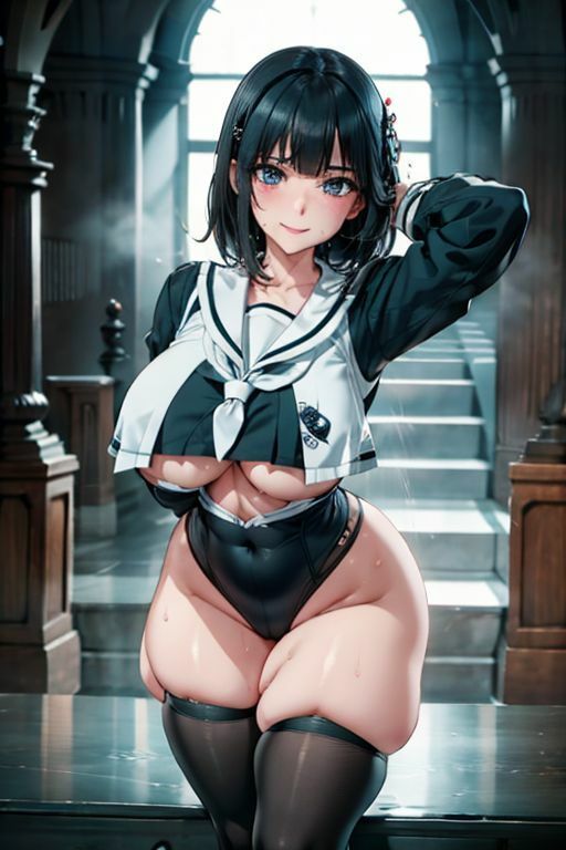 爆乳AIスイミングレッスン1 - サンプル画像 1