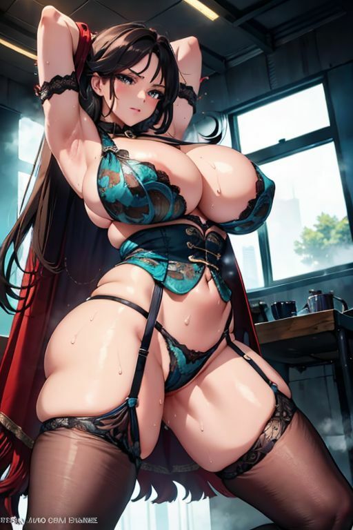 爆乳AIグリーンランジェリー1 - サンプル画像 10