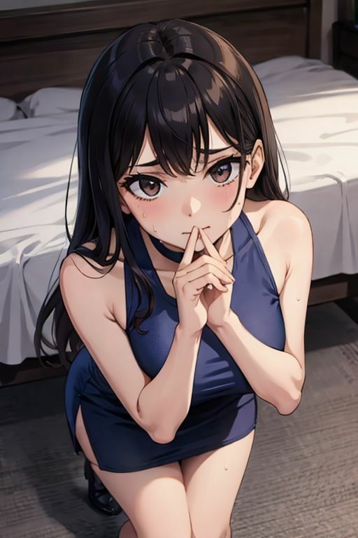 爆乳AIスク水素材1 - サンプル画像 1