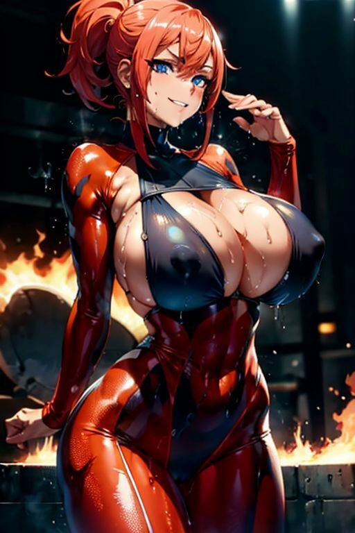 爆乳AI汗だくおっぱい1 - サンプル画像 5