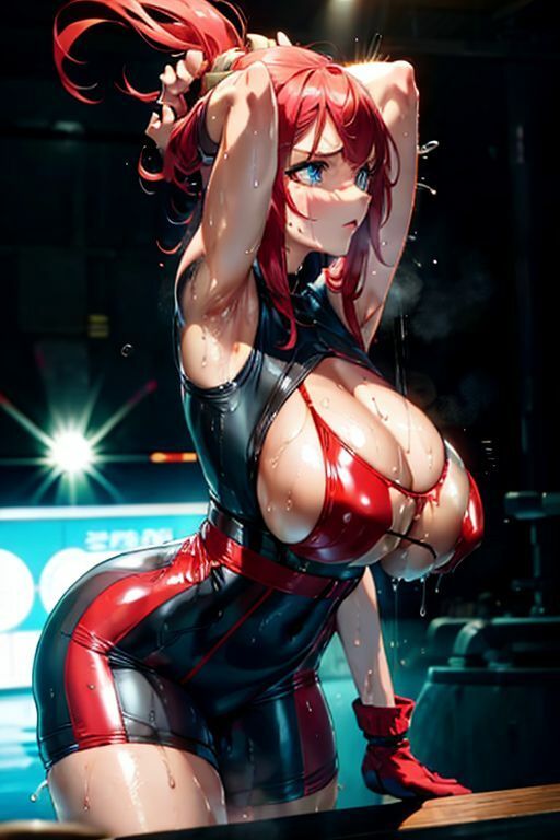 爆乳AI汗だくおっぱい1 - サンプル画像 8
