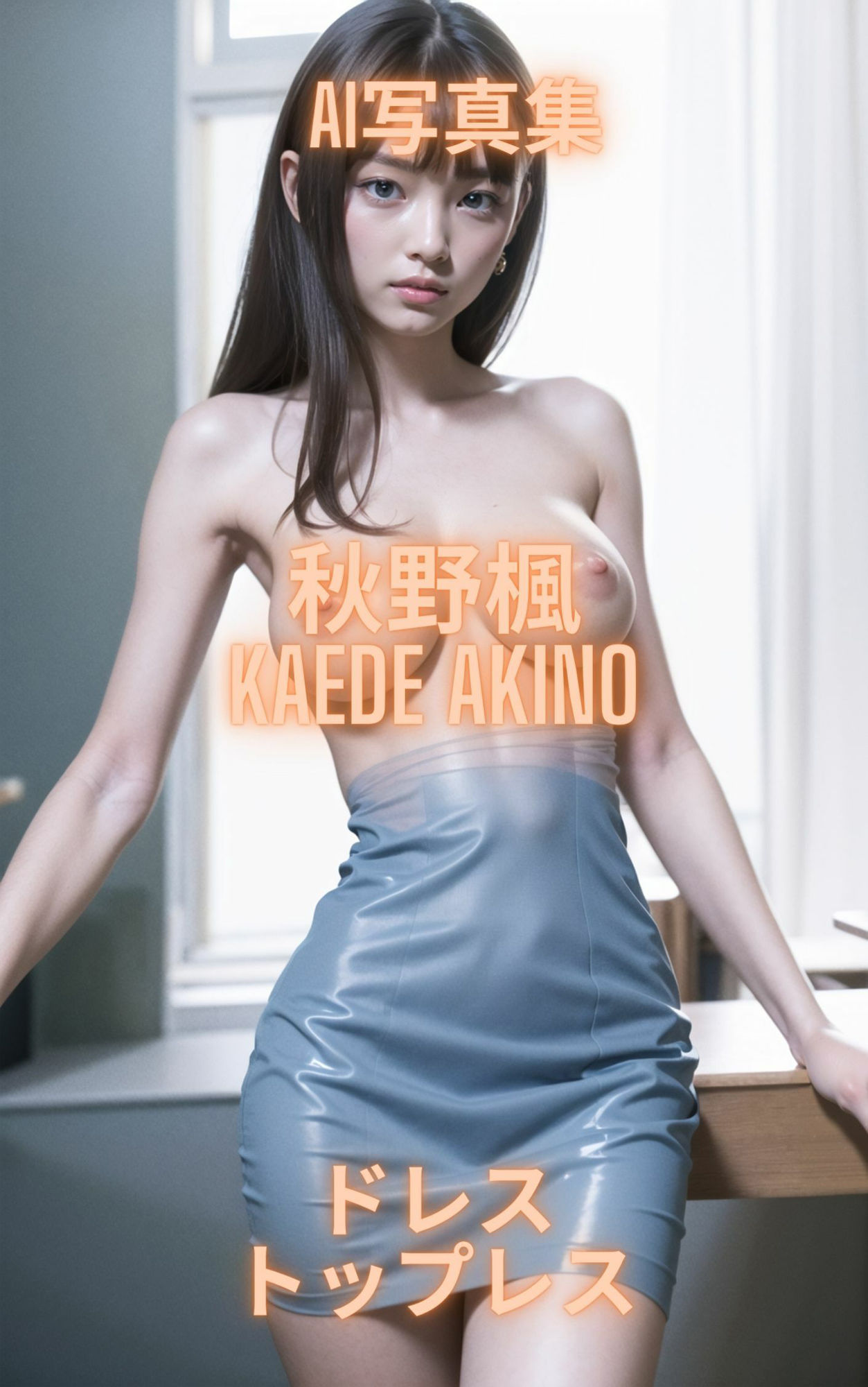 AI写真集 秋野楓 Kaede Akino ドレストップレス - サンプル画像 2
