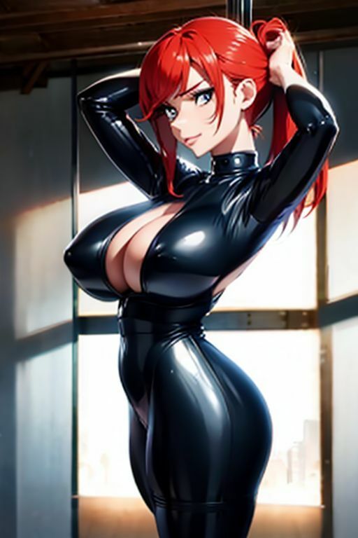 爆乳AIてっかてかスーツ1 - サンプル画像 4