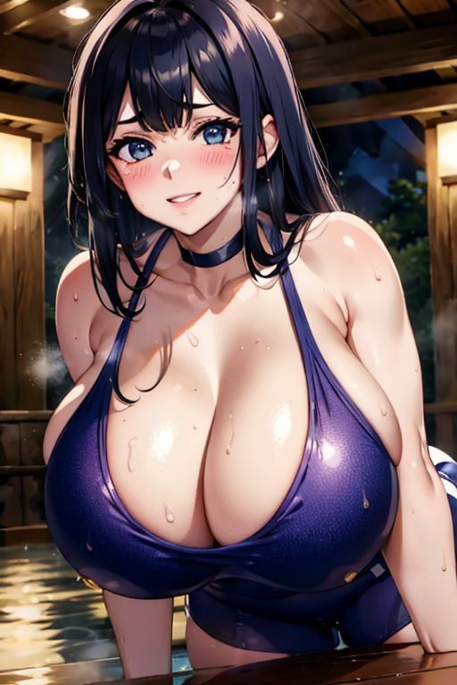 爆乳AIぱっつり水着1 - サンプル画像 6