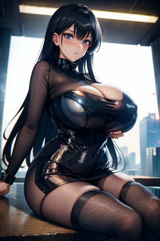 爆乳AIレザージャケット1 - サンプル画像 10