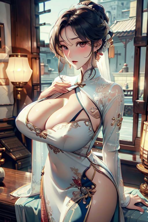 爆乳AIどしこりチャイナ1 - サンプル画像 3