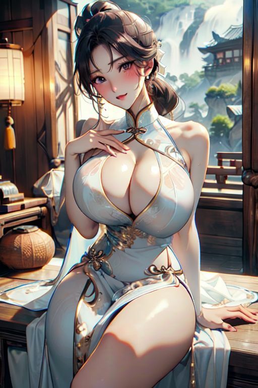 爆乳AIどしこりチャイナ1 - サンプル画像 4