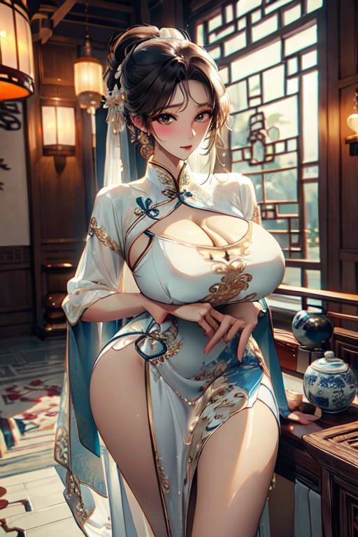 爆乳AIどしこりチャイナ1 - サンプル画像 7