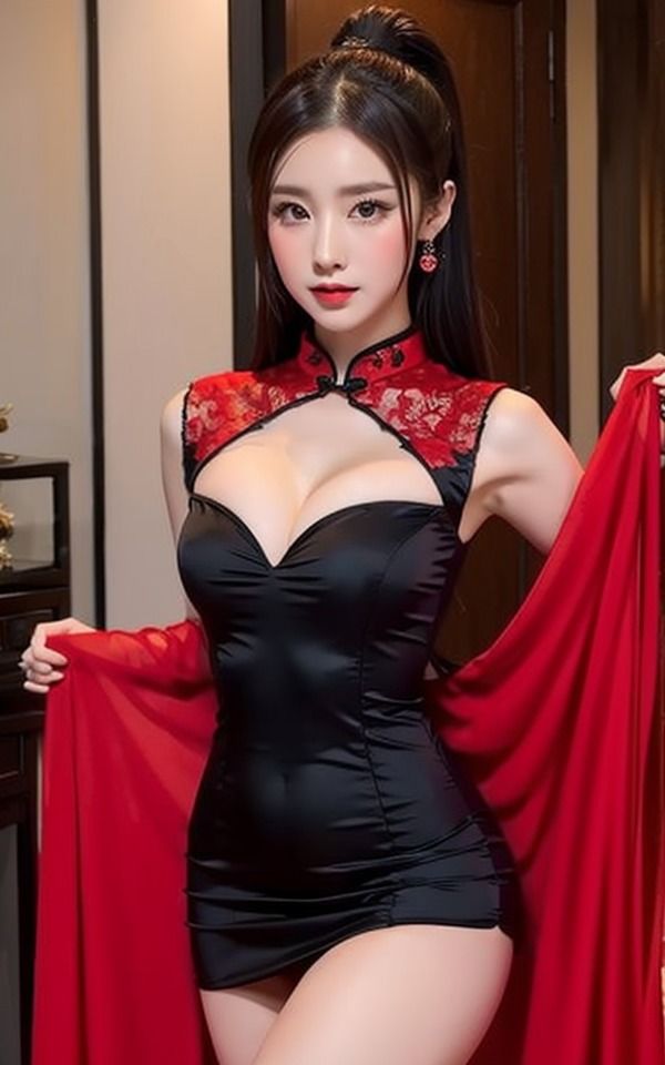 美人のお姉さんがチャイナ服を着た2 - サンプル画像 3