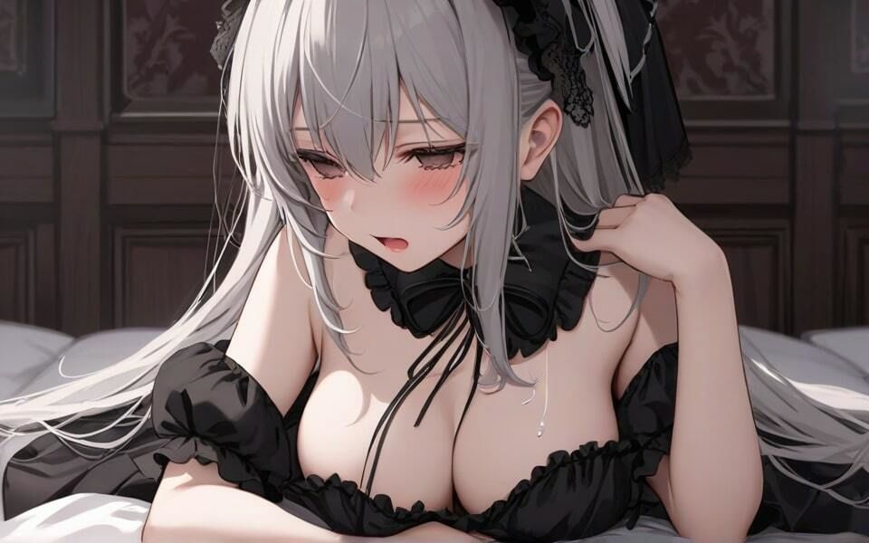 彼女にゴスロリのコスプレさせてみた おいっ、結構恥ずかしいぞ！ - サンプル画像 2
