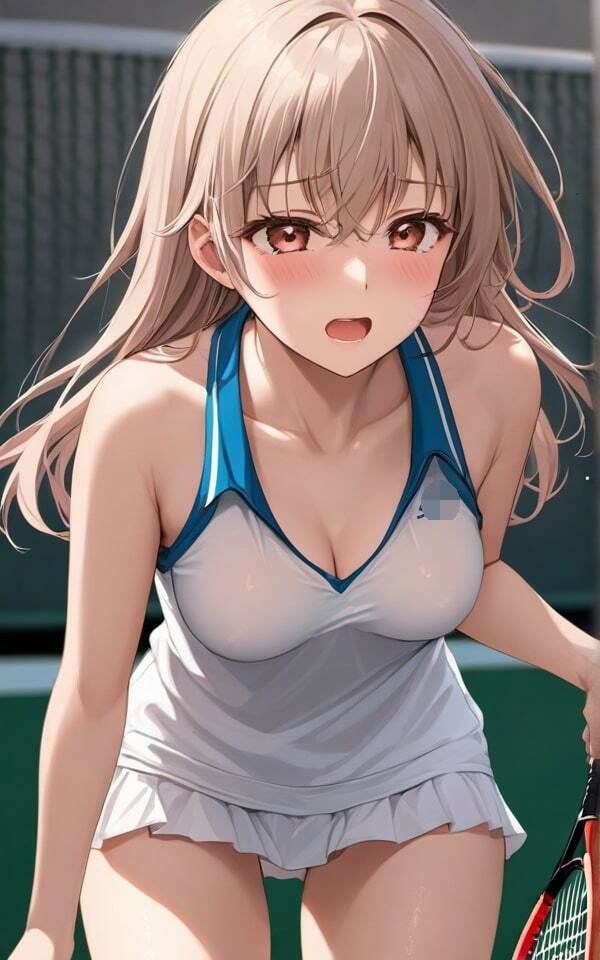 美女テニスプレーヤーの谷間！ - サンプル画像 5