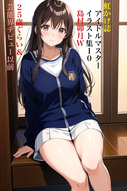 虹かけ誌 アイドルマスター イラスト集10 島村卯月W 25歳ぐらい＆芸能界デビュー以前 - サンプル画像 1