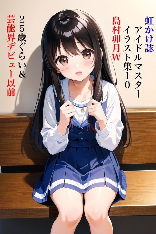 虹かけ誌 アイドルマスター イラスト集10 島村卯月W 25歳ぐらい＆芸能界デビュー以前 - サンプル画像 6