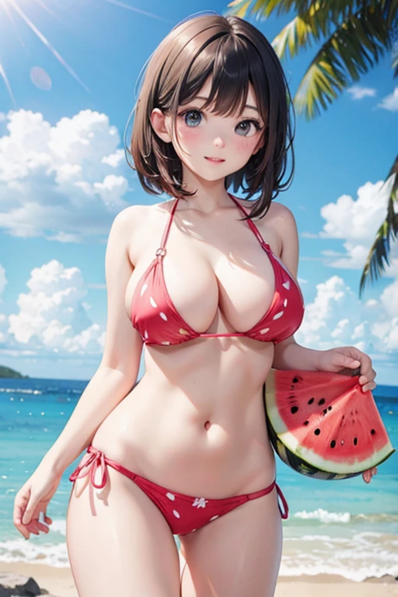 スイカ柄ビキニのアレやコレ - サンプル画像 7