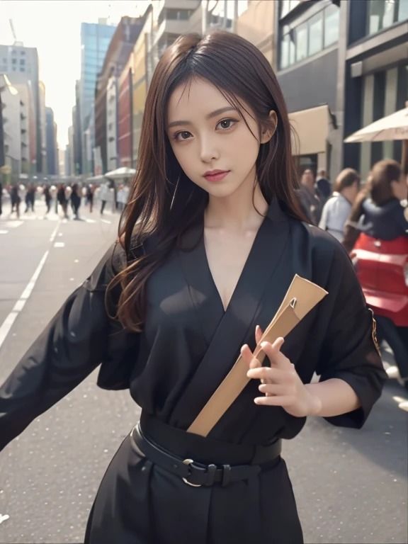 影の美女: くノ一の魅力的な瞬間 - サンプル画像 5