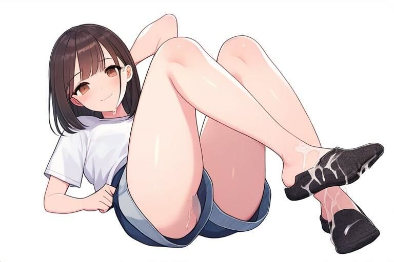 膨らみかけな女の子は抜ける〜無表情で足コキ〜 - サンプル画像 2