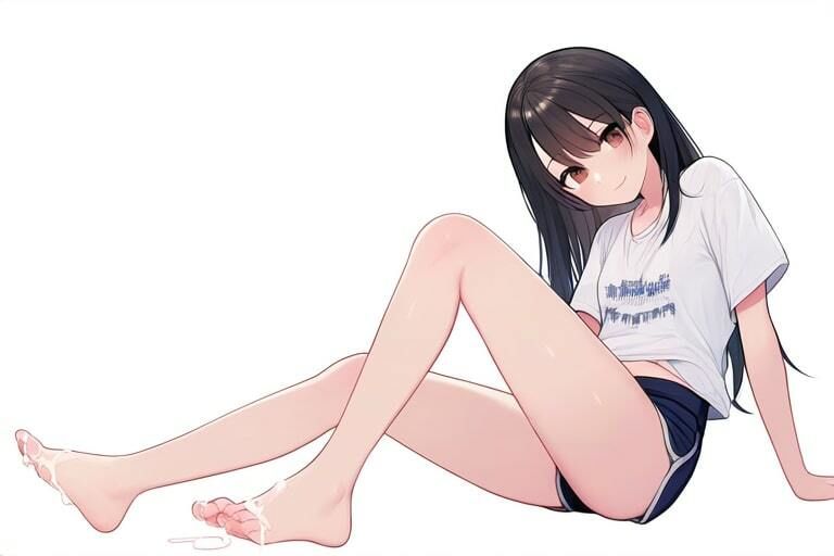 膨らみかけな女の子は抜ける〜無表情で足コキ〜 - サンプル画像 4