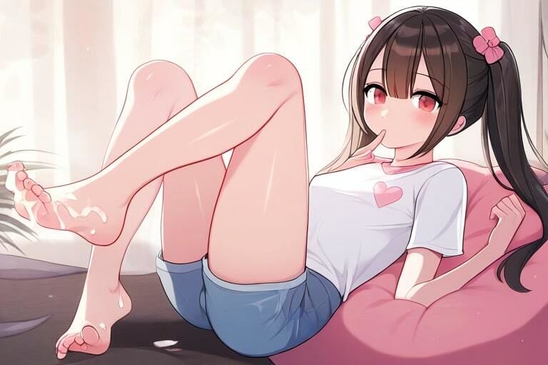 膨らみかけな女の子は抜ける〜無表情で足コキ〜 - サンプル画像 5