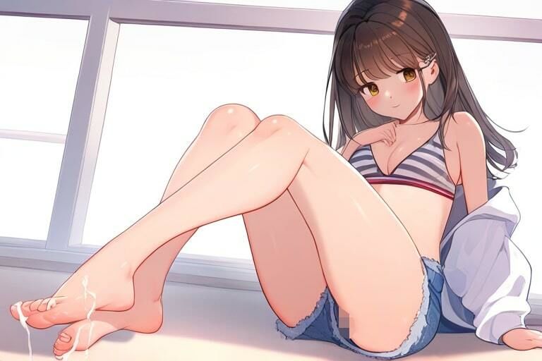 気持ちいいことが好きな女の子〜足コキと本気エッチ〜 - サンプル画像 8