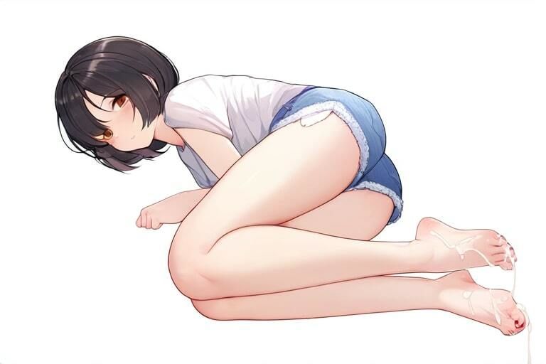 足コキでイキまくる女の子〜触れなくても絶頂〜 - サンプル画像 1