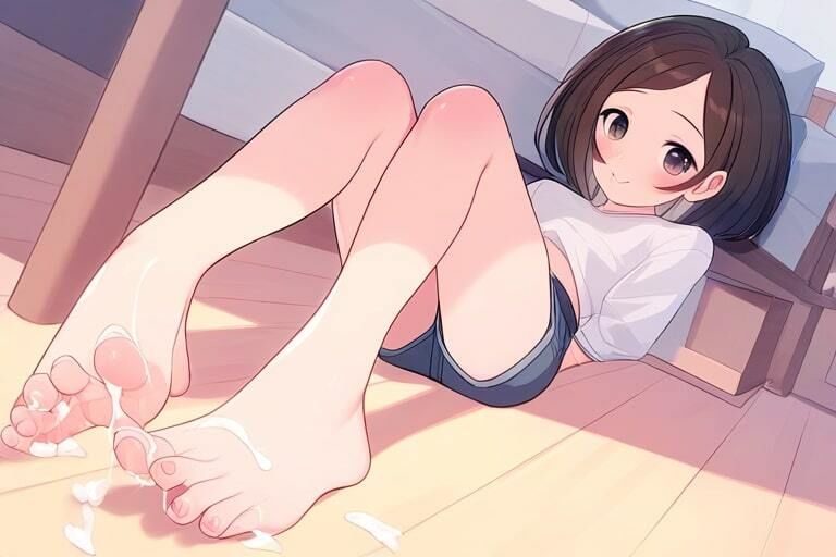女の子の臭い足の匂いでイク！〜気持ちいいぶっかけの時間だよ〜 - サンプル画像 7