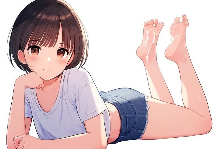 女の子の臭い足の匂いでイク！〜気持ちいいぶっかけの時間だよ〜 - サンプル画像 10