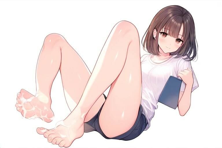 無表情な子とシコシコする〜足コキと本番なしエッチ〜 - サンプル画像 1