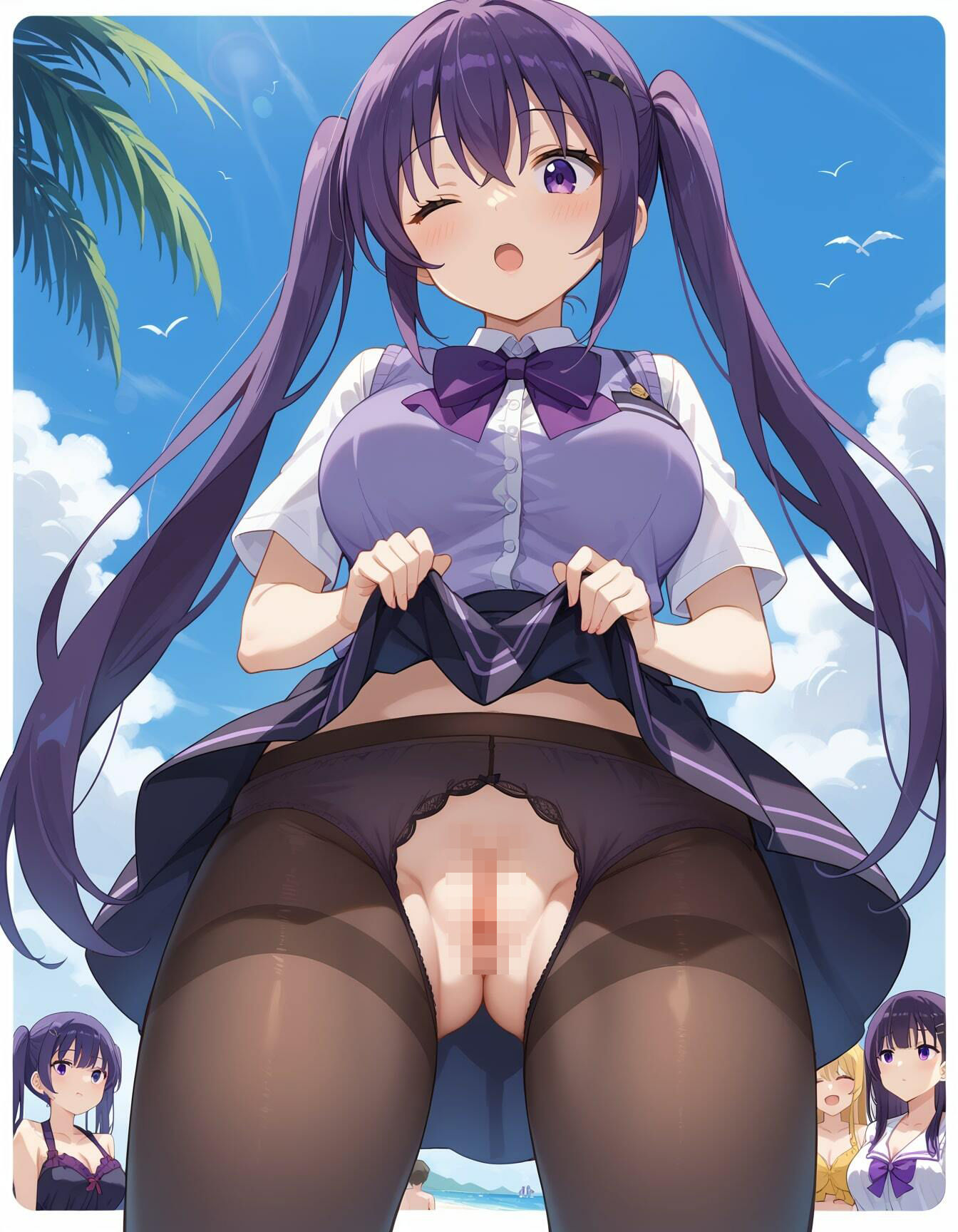 ごちうさイラストエロ画像_巨乳クールビューティーなリゼちゃんのエロい画像集 - サンプル画像 1