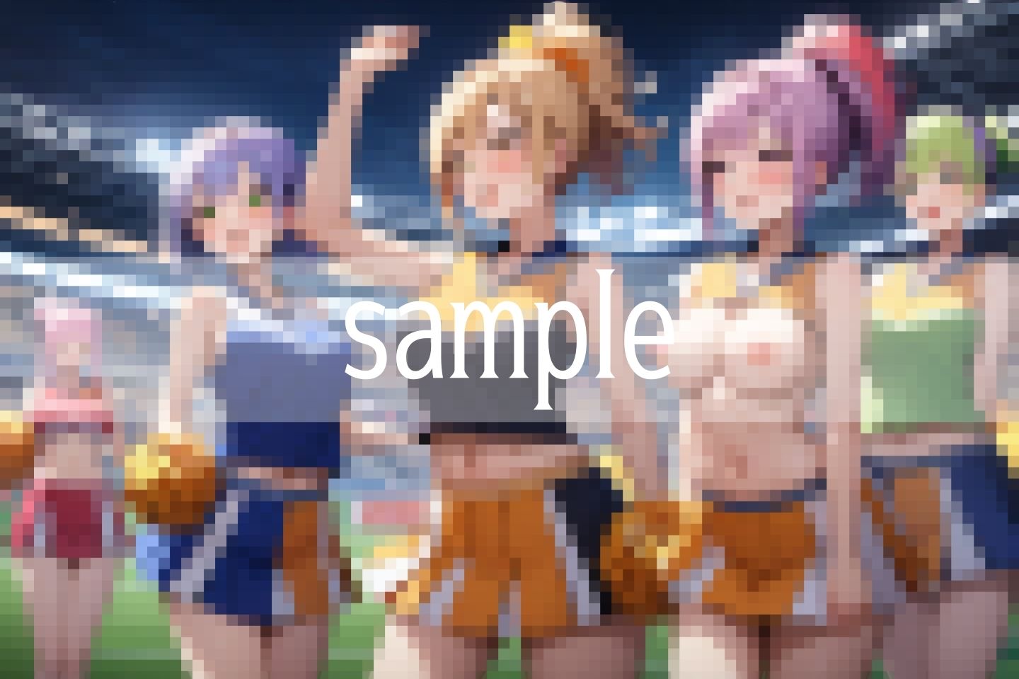 応援Lv99...おっぱいで勇気を元気を...！ - サンプル画像 1