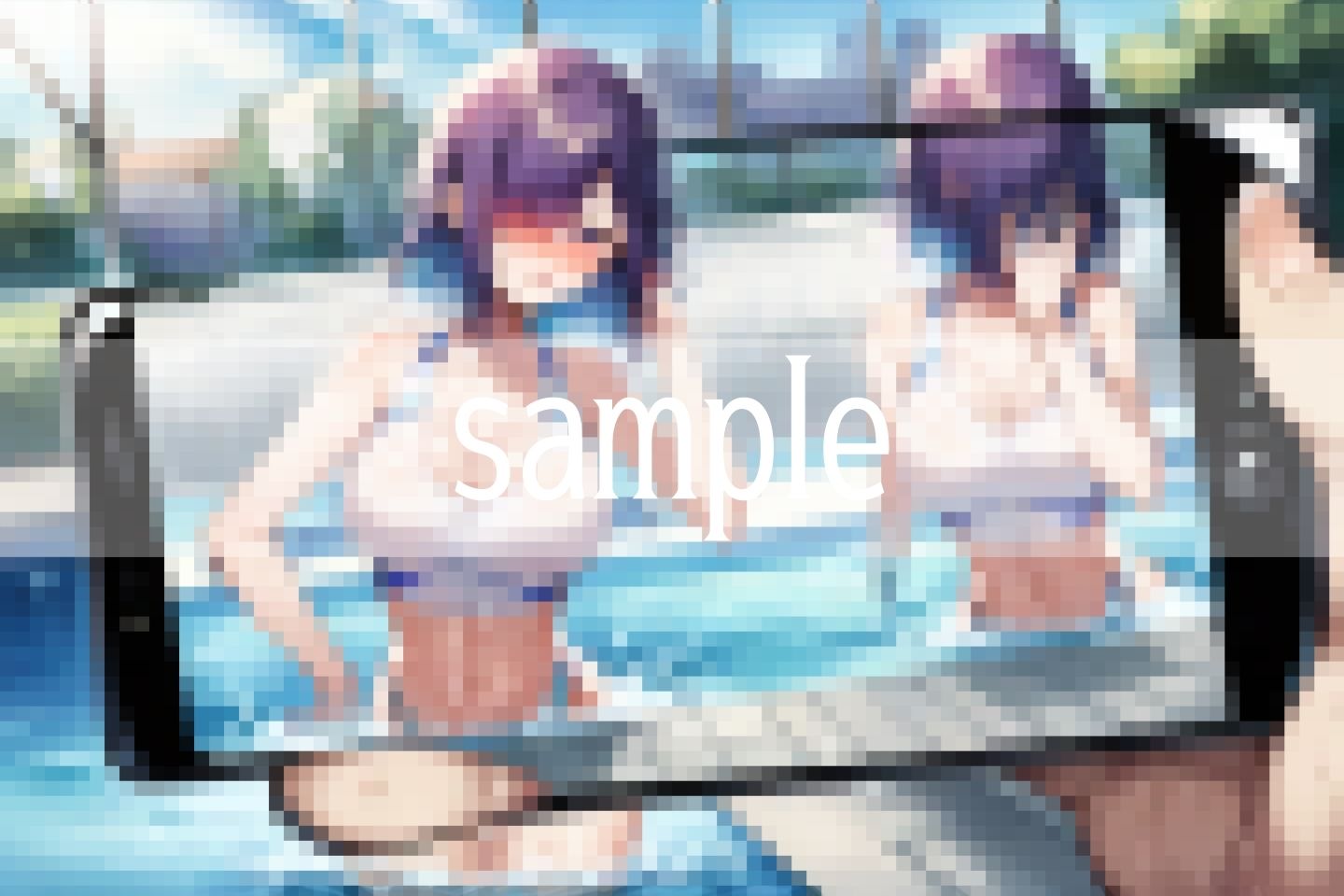 濡れる想い...Hな水着で誘惑しますね... - サンプル画像 4