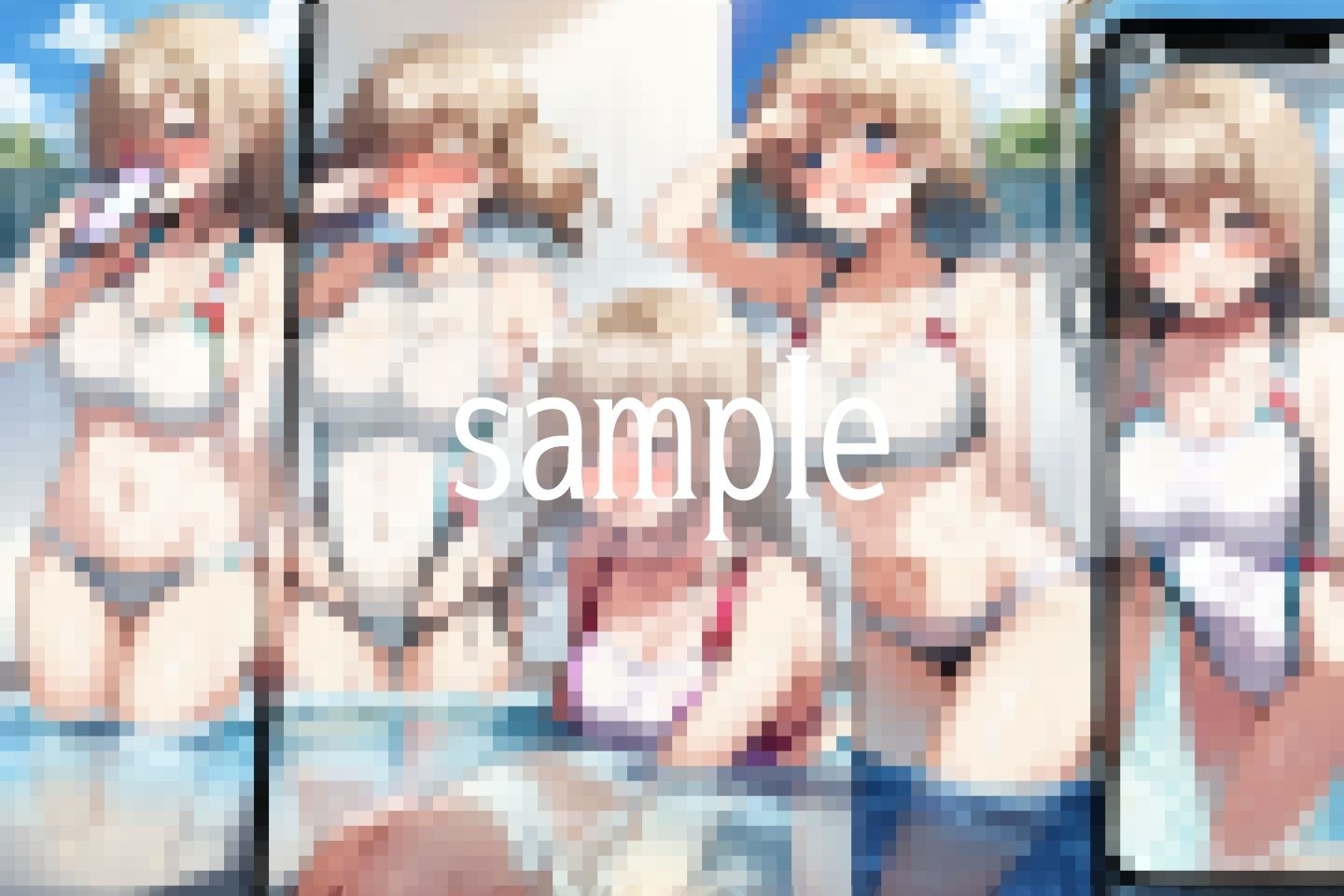 濡れる想い...Hな水着で誘惑しますね... - サンプル画像 8