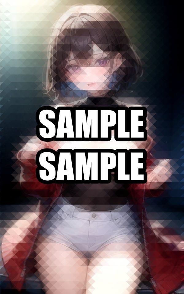 オフショルセーターを脱ぎたい美女 - サンプル画像 1