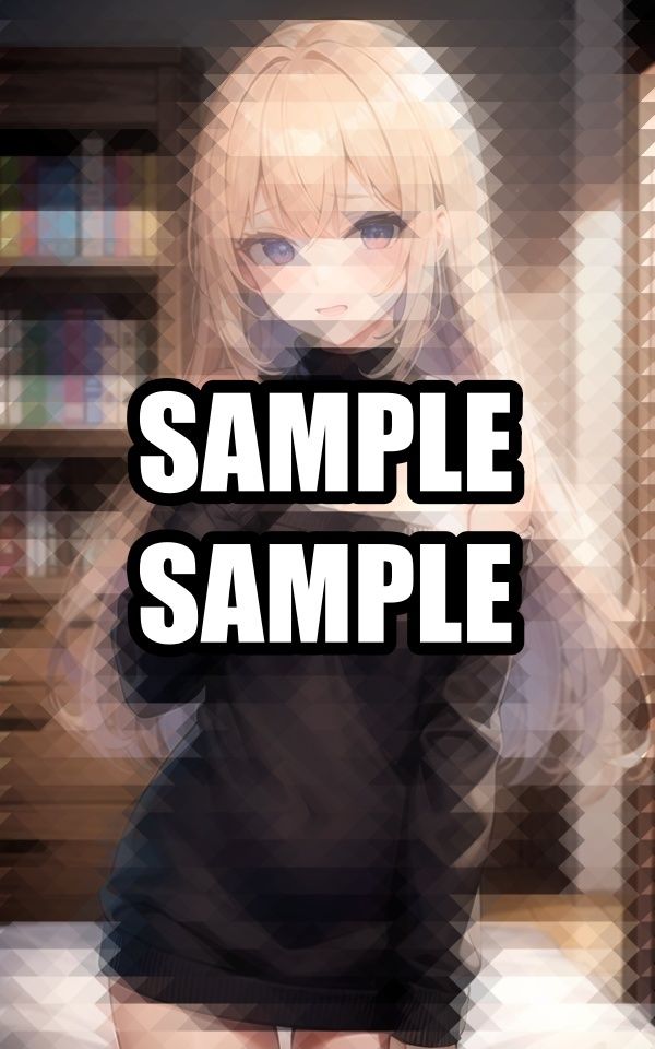 オフショルセーターを脱ぎたい美女 - サンプル画像 8