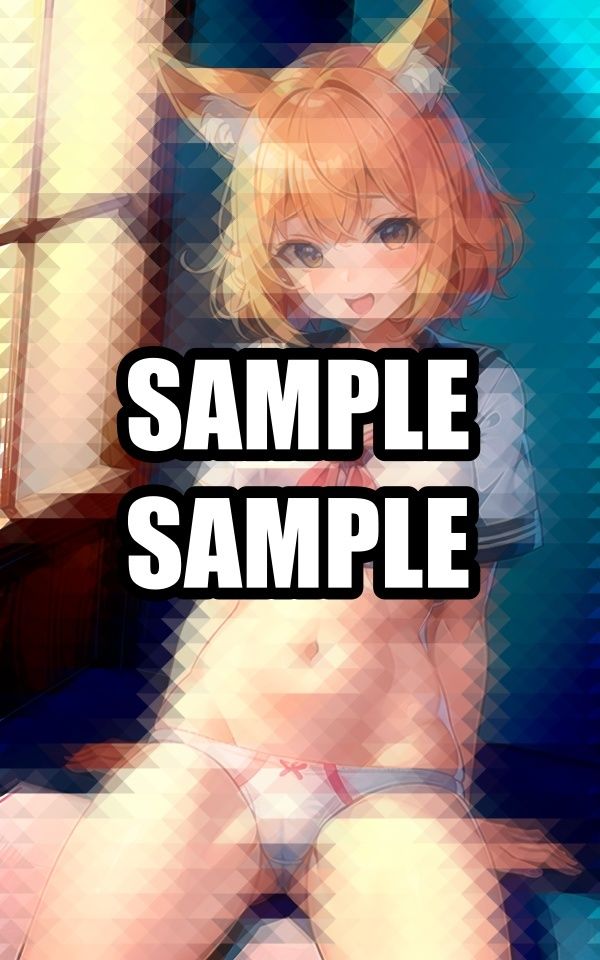 制服コスプレのケモミミ美女 - サンプル画像 1