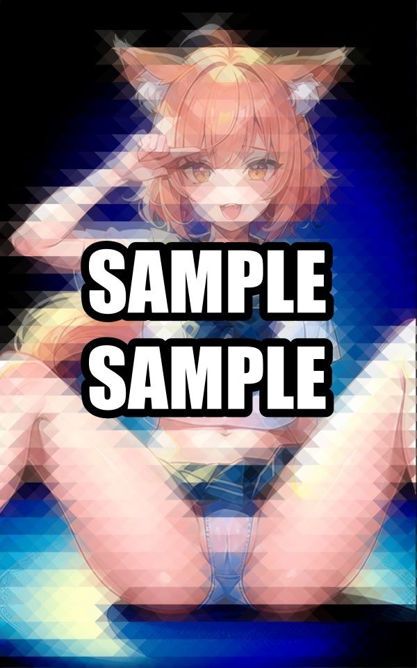 制服コスプレのケモミミ美女 - サンプル画像 3