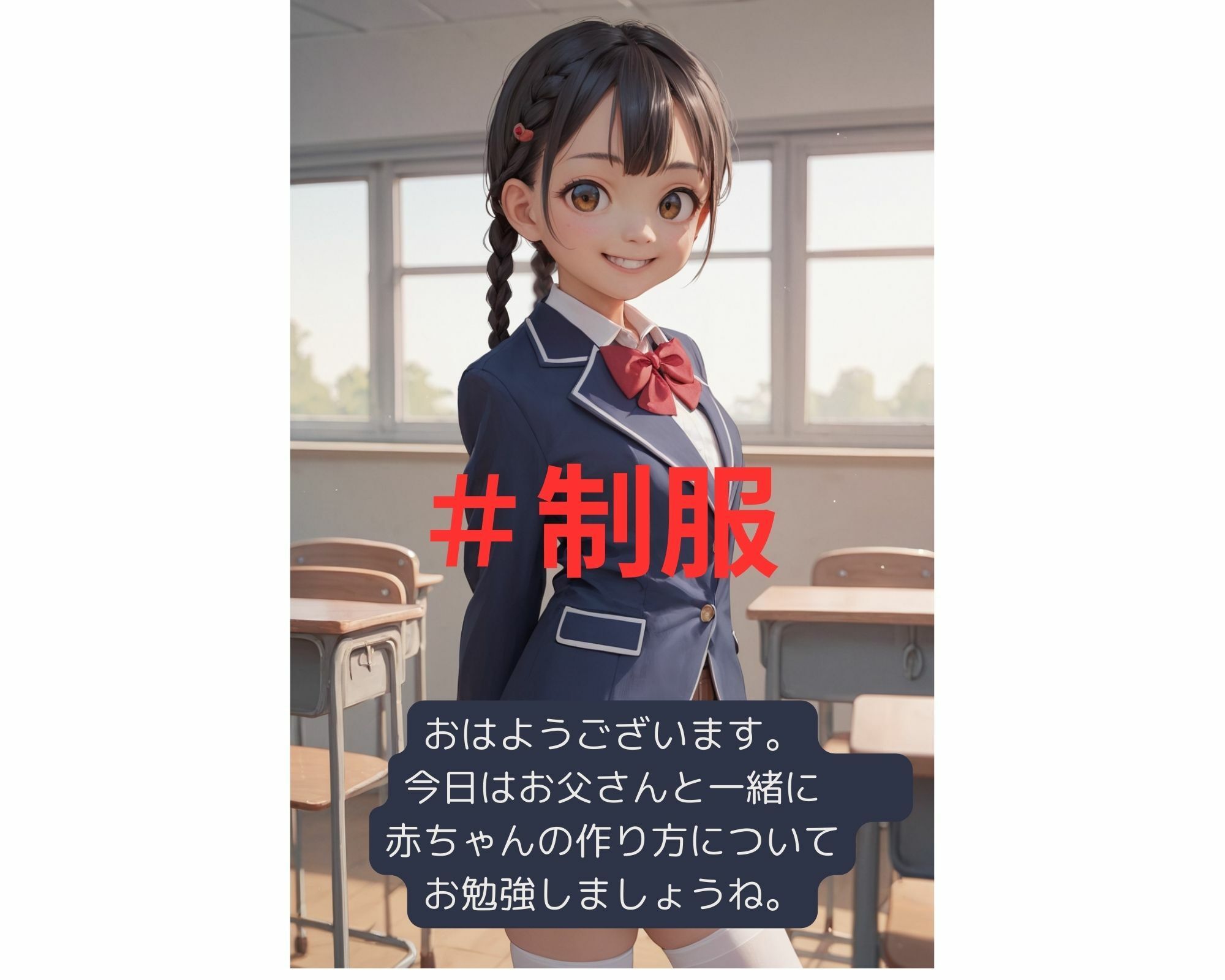父親参観日 「赤ちゃんの作り方を学ぼう」 ちっぱい ロリっ子 シリーズ - サンプル画像 1