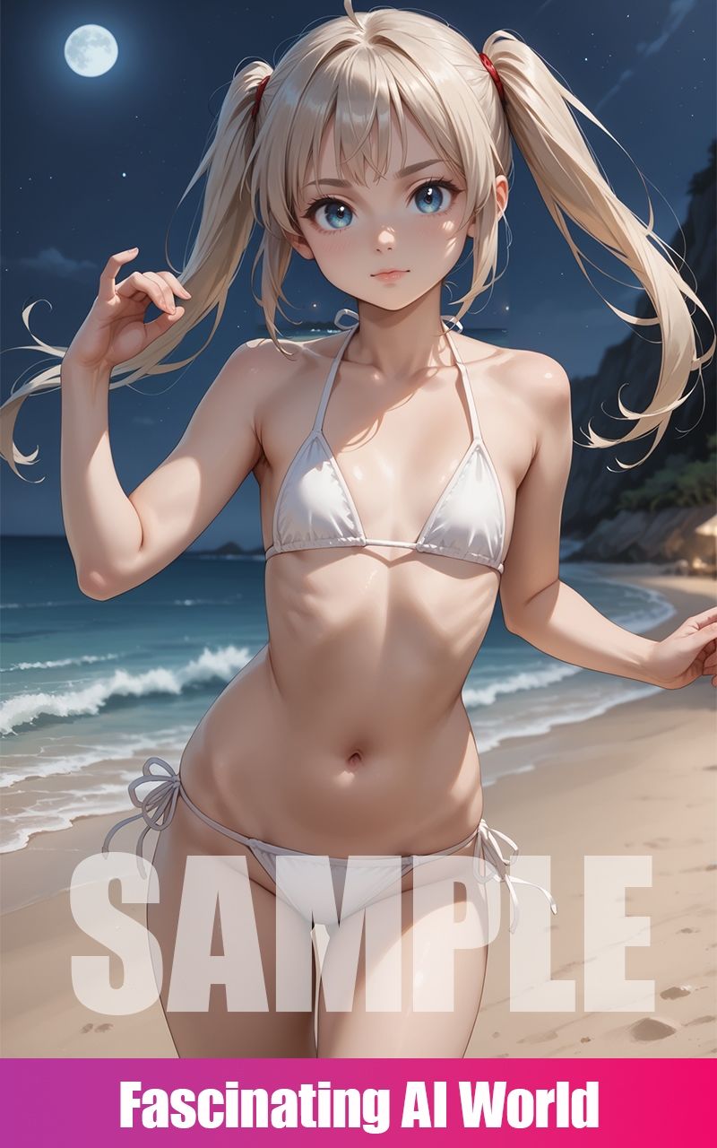 ちっぱいビキニ彼女 - サンプル画像 1