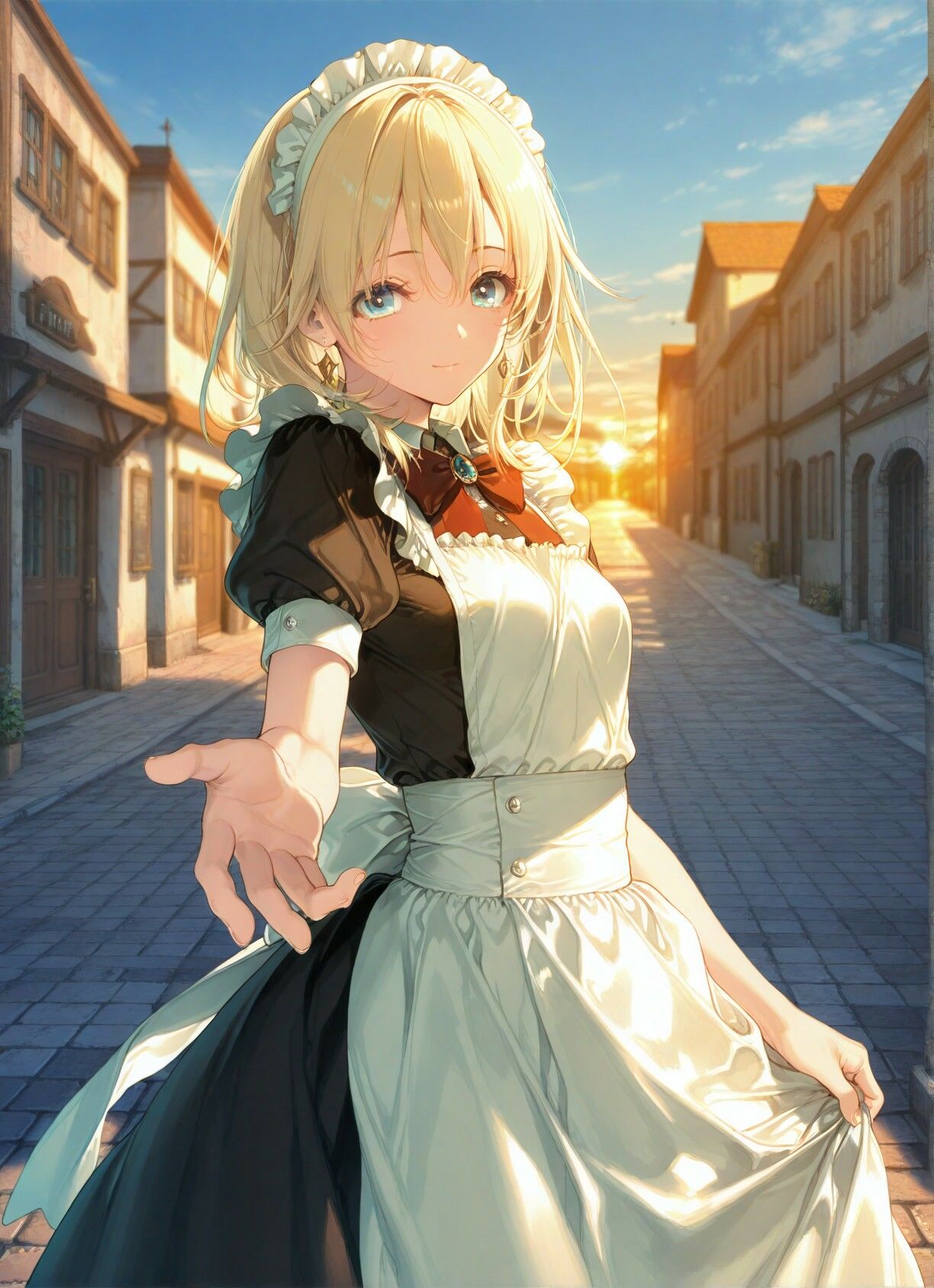 可憐なトラディショナルメイドさんと甘いひと時 - サンプル画像 3